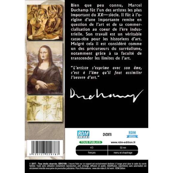 DVD - Film de  en DVD Collection les grands peintres - Marcel Duchamp