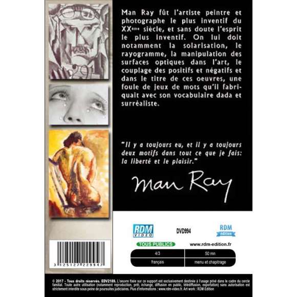 DVD - Film de  en DVD Collection les grands peintres - Man Ray