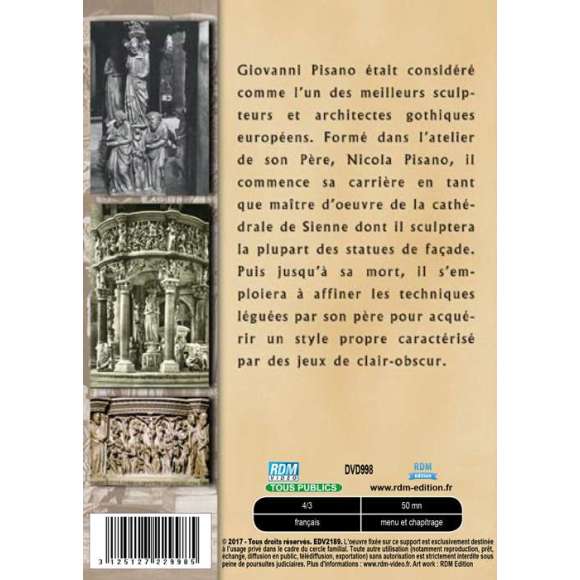 DVD - Film de  en DVD Collection les grands sculpteurs - Giovanni Pisano