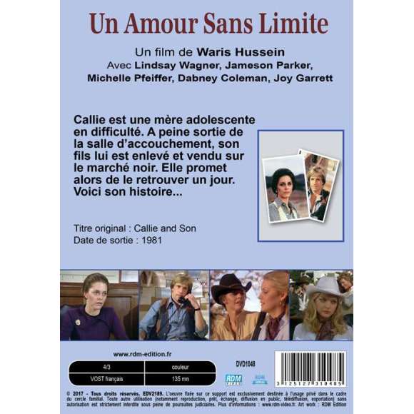 DVD - Film de Waris Hussein en DVD Un amour sans limite