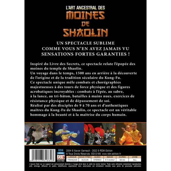 DVD - Film de  en DVD Art ancestral des moines de Shaolin (L')