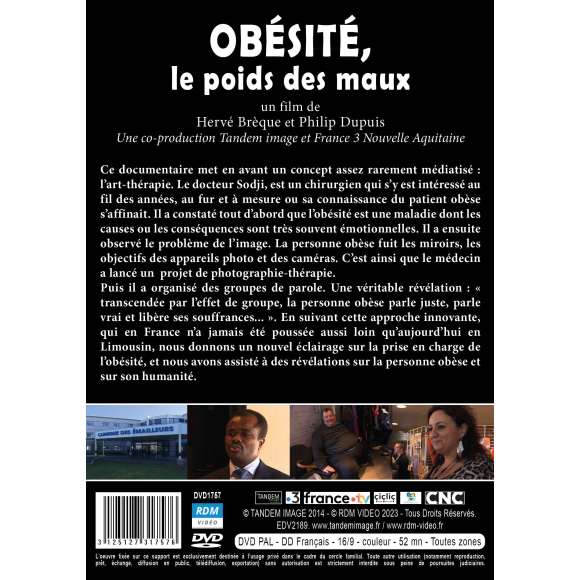 DVD - Film de Hervé Brèque, Philip Dupuis en DVD Obésité, le poids des maux
