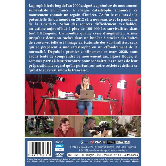 DVD - Film de Lucie Mizzi, Philip Dupuis en DVD Survivalisme - À la santé de la fin du monde ?