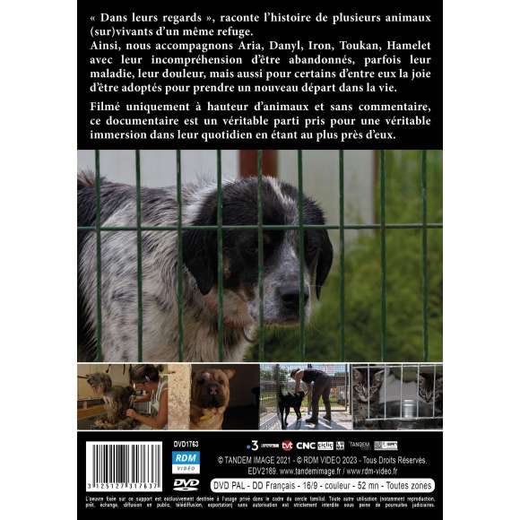 DVD - Film de Marion Dupuis, Lucie Mizzi, Philip Dupuis en DVD Dans leurs regards - L'Histoire de plusieurs animaux...