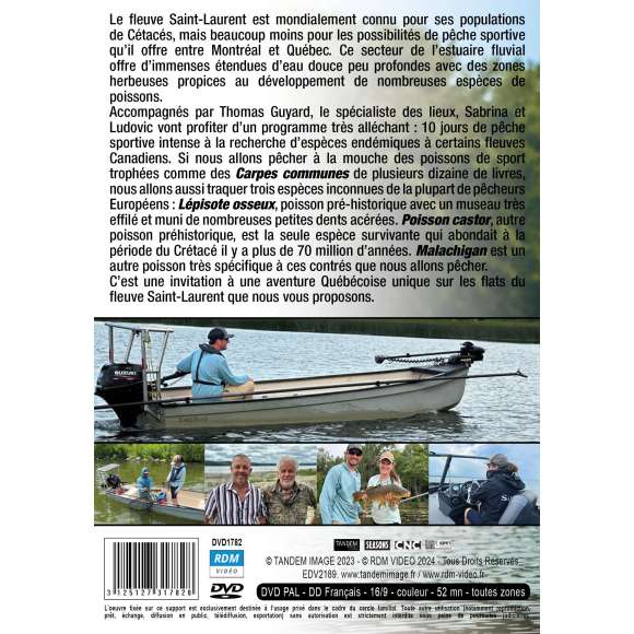 DVD - Film de Alain Morizot-Thibault en DVD À la mouche sur les flats du fleuve Saint-Laurent