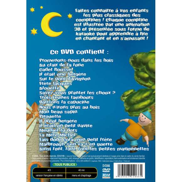 DVD - Film de  en DVD Karaoké des enfants - Intégrale