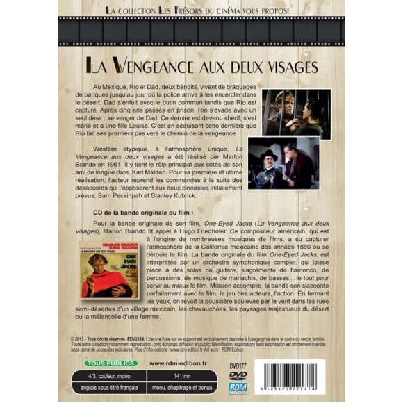 DVD - Film de Marlon Brando en DVD Vengeance aux deux visages (La)
