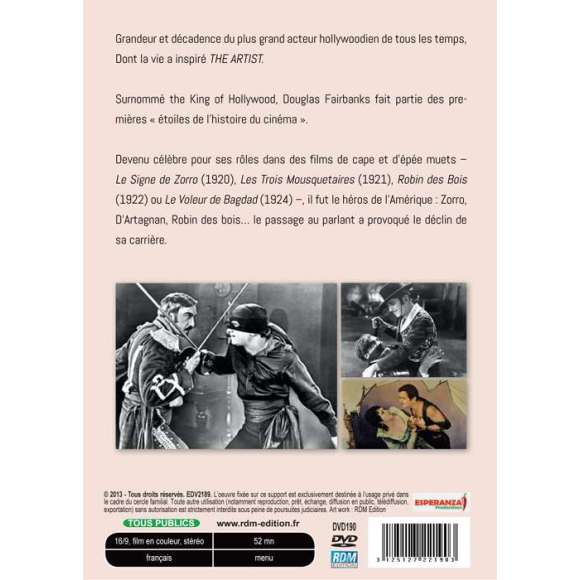 DVD - Film de Claudia Collao en DVD Douglas Fairbanks - Un héros américain ?