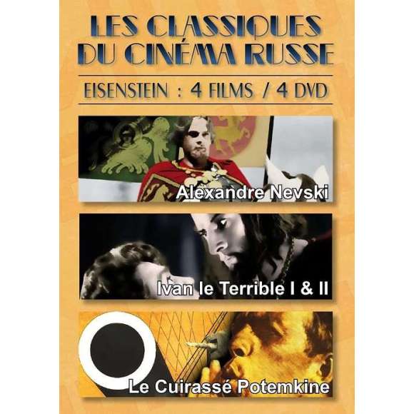 DVD - Film de Sergueï Mikhaïlovitch Eisenstein en DVD Grands classiques du cinéma russe - Eisenstein : 4 films, 4 DVD...