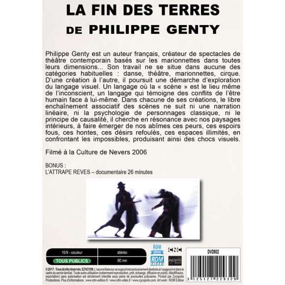 DVD - Film de Patrick Savey en DVD Fin des terres, de Philippe Genty (La)