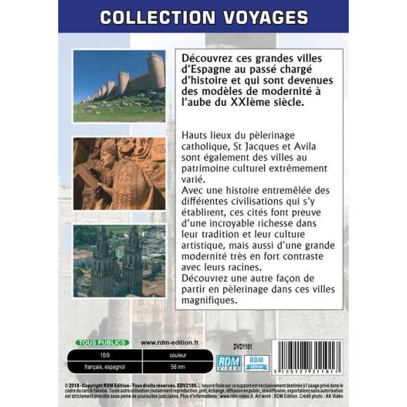 DVD - Film de  en DVD Collection voyages - Saint-Jacques de Compostelle - Avila