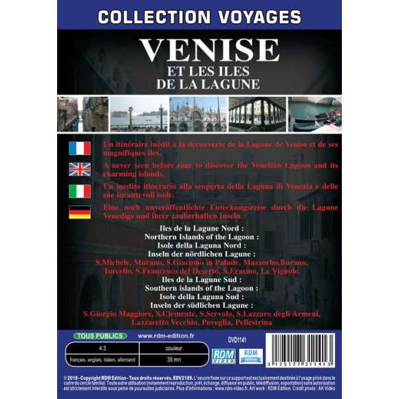 DVD - Film de  en DVD Collection voyages - Venise et les îles de la lagune