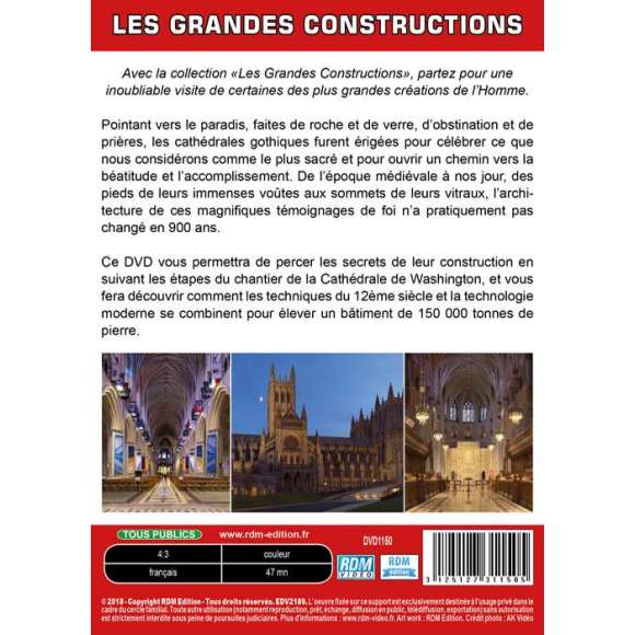 DVD - Film de  en DVD Grandes constructions (Les) - Les cathédrales gothiques