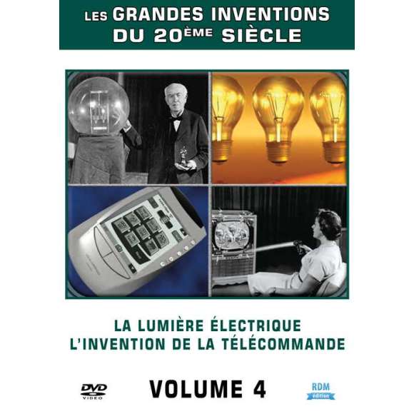 DVD - Film de  en DVD Grandes Inventions (Les) - Volume 4 - La lumière électrique - l'invention de la télécommande