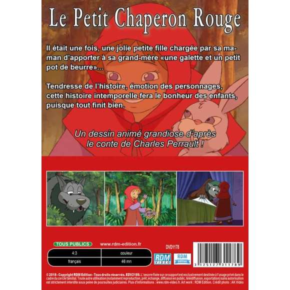 DVD - Film de  en DVD Petit Chaperon rouge (Le)