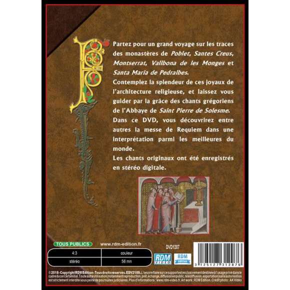DVD - Film de  en DVD Chants grégoriens (Les)