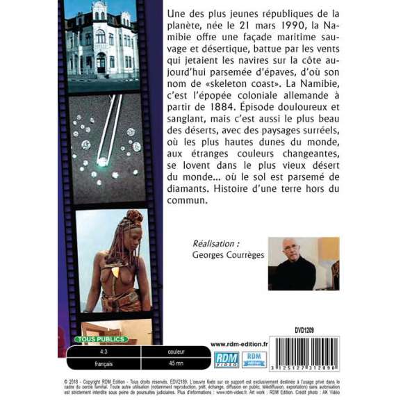 DVD - Film de Georges Courrèges en DVD Découverte de l'Afrique - La Namibie - De Swakopmund à Lüderitz, les déserts...