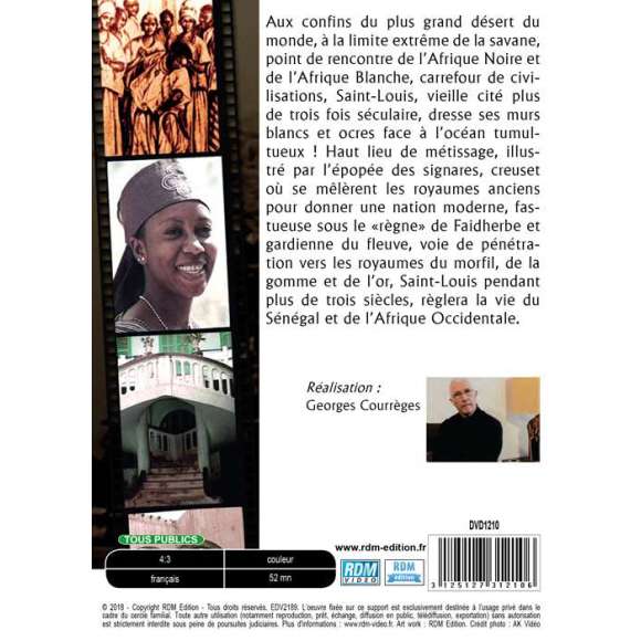 DVD - Film de Georges Courrèges en DVD Découverte de l'Afrique - Le Sénégal - Saint-Louis