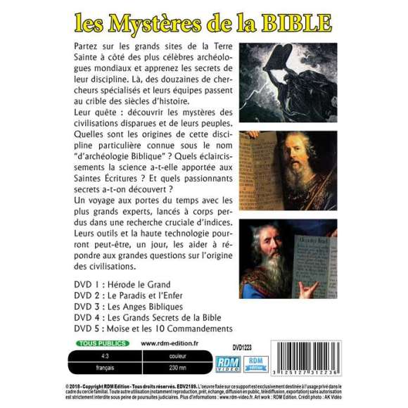 DVD - Film de  en DVD Mystères de la Bible (Les)