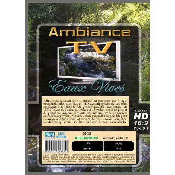 DVD - Film de  en DVD Ambiance TV - Eaux vives