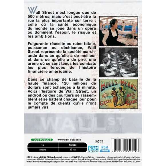 DVD - Film de  en DVD Histoire de Wall Street (L')