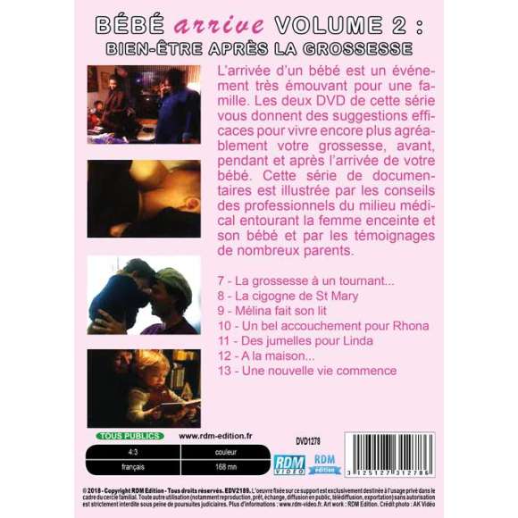 DVD - Film de  en DVD Bébé arrive - Volume 2 - Bien-être après la grossesse