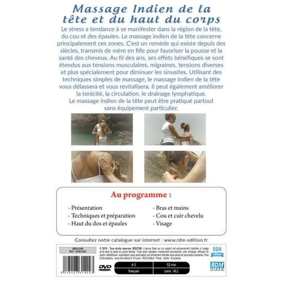 DVD - Film de  en DVD Santé & bien-être - Massage indien de la tête et du haut du corps
