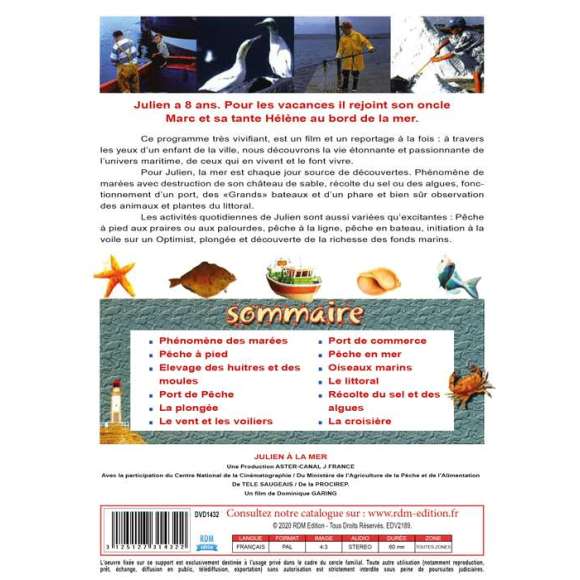 DVD - Film de Dominique Garing en DVD Julien à la mer