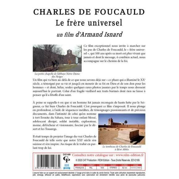 DVD - Film de Armand Isnard en DVD Charles de Foucauld, le frère universel