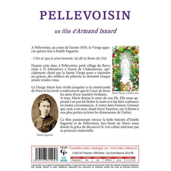 DVD - Film de Armand Isnard en DVD Pellevoisin - Collection "Lieux marials"