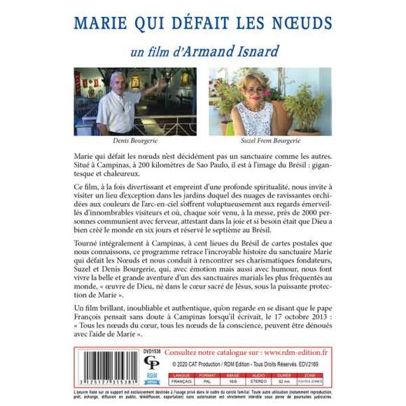 DVD - Film de Armand Isnard en DVD Marie qui défait les noeuds - Collection "Lieux marials"