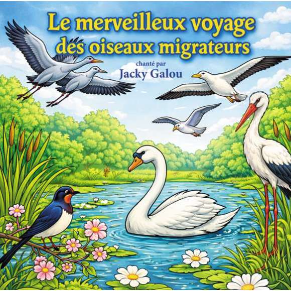 Galou, Jacky, Le merveilleux voyage des oiseaux migrateurs, Chansons & comptines, Découverte du monde, RDM-Edition, Musique