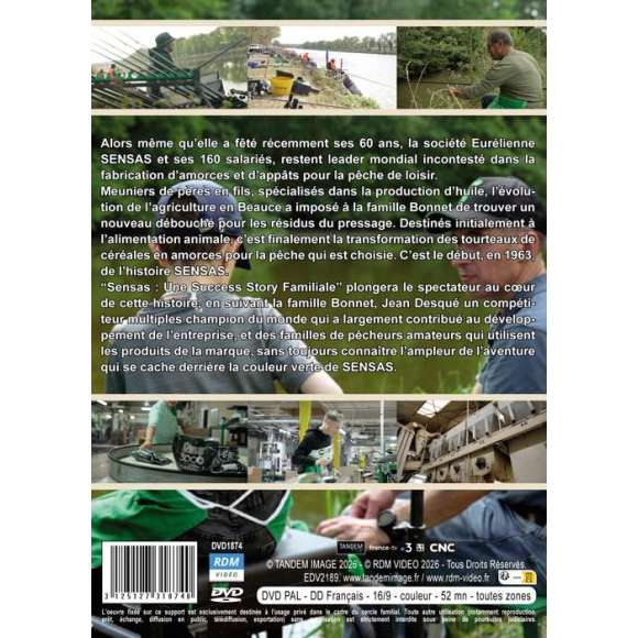 DVD - Film de Alain Morizot-Thibault, Vincent Touzaint en DVD Sensas - Une Success Story Familiale