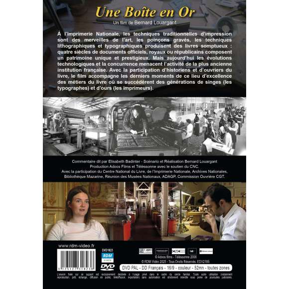DVD - Film de Bernard Louargant en DVD Une boîte en or