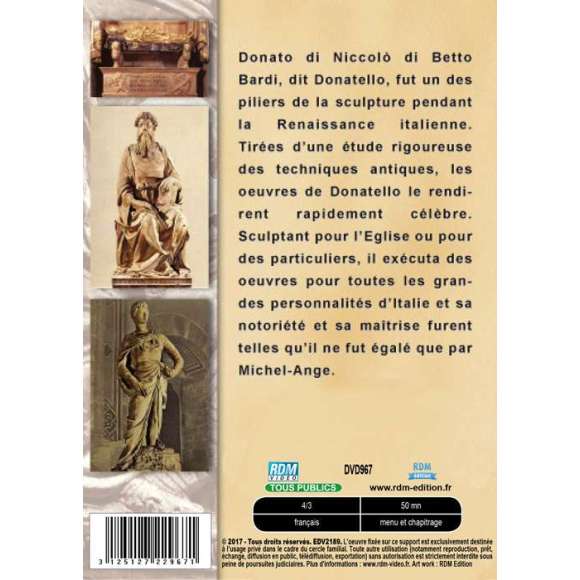 DVD - Film de  en DVD Collection les grands sculpteurs - Donatello