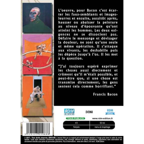 DVD - Film de  en DVD Collection les grands peintres - Francis Bacon