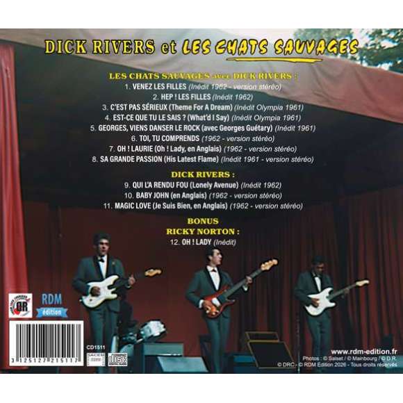 Rivers, Dick, Guétary, Georges, Norton, Ricky, Dick Rivers et Les Chats Sauvages : Venez les filles, Rock français,...