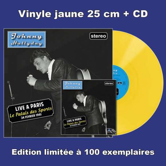 Hallyday, Johnny, Live à Paris, Le Palais des Sports - 24 février 1961 (Vinyle + CD), Variétés françaises, Rock...