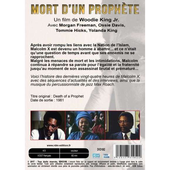 DVD - Film de Woodie King Jr. en DVD Mort d'un prophète