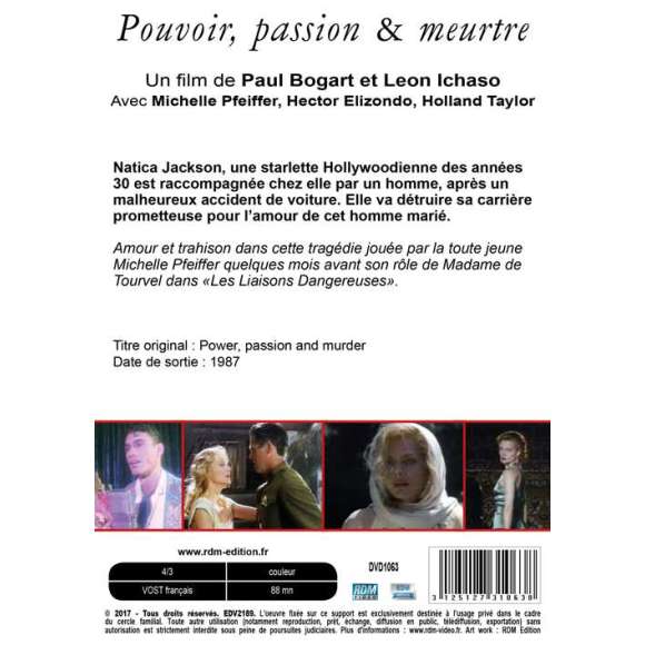 DVD - Film de Paul Bogart, Leon Ichaso en DVD Pouvoir, passion & meurtre