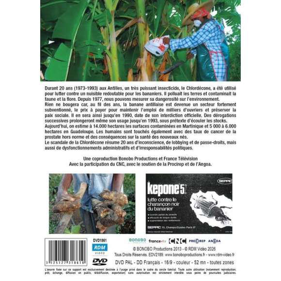 DVD - Film de Thierry Derouet en DVD Chlordécone - Poison durable