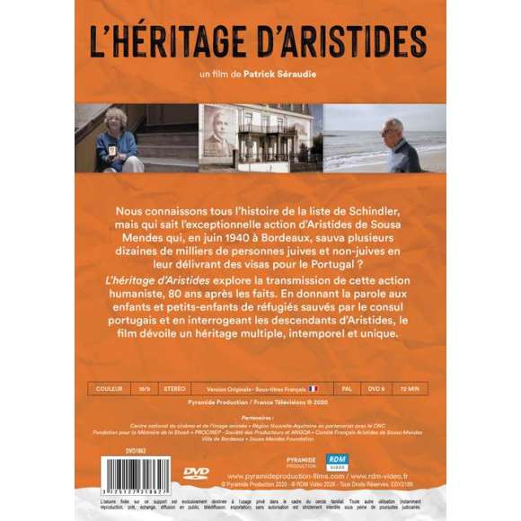 DVD - Film de Patrick Séraudie en DVD Héritage d'Aristides (L')