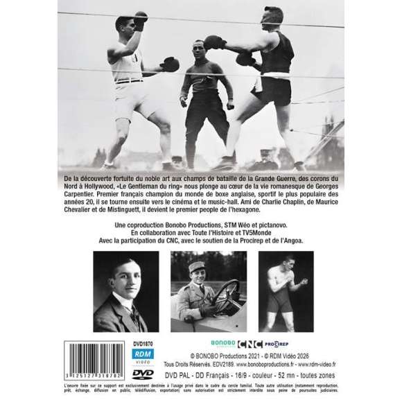 DVD - Film de Loïc Van Russel  en DVD Georges Carpentier - Le Gentleman du ring