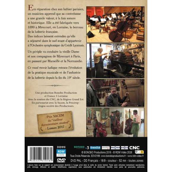 DVD - Film de Hubert Dubois, Pierre Befve en DVD Ma vie de contrebasse