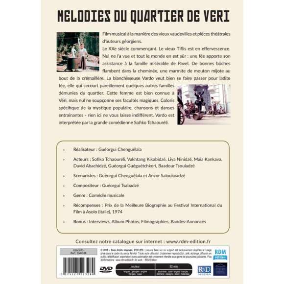 DVD - Film de Guéorgui Chenguélaïa en DVD Mélodies du quartier de Véri