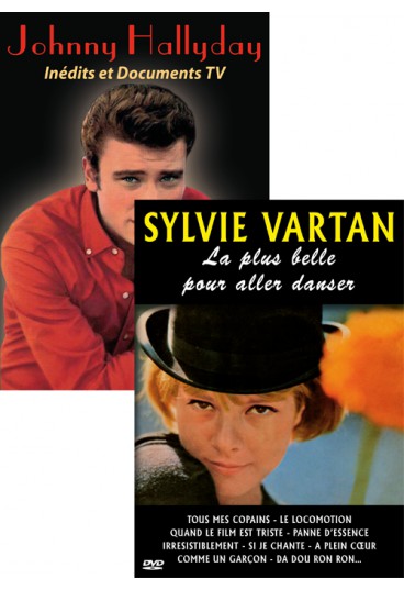 Pack DVD : Johnny Hallyday - Inédits et Documents TV + Sylvie Vartan - La plus belle pour aller danser