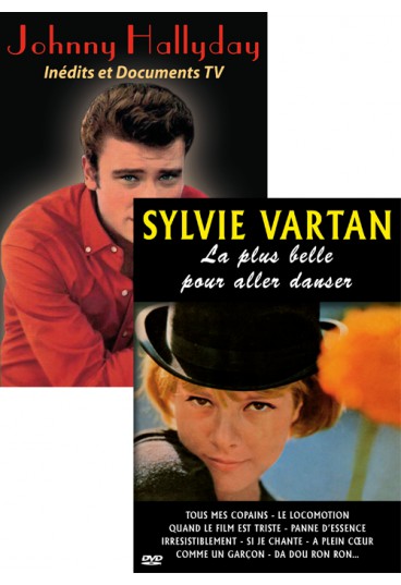 Pack DVD : Johnny Hallyday - Inédits et Documents TV + Sylvie Vartan - La plus belle pour aller danser Pack DVD : Johnny Hallyday - Inédits et Documents TV + Sylvie Vartan - La plus belle pour aller danser