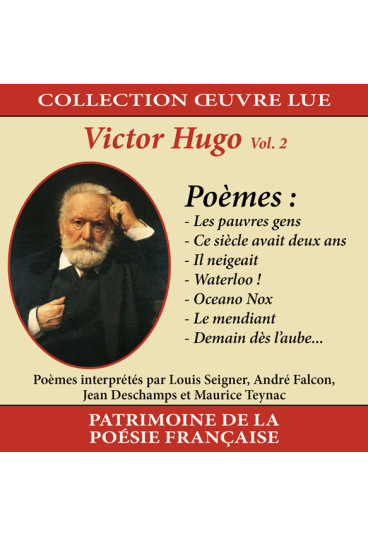 Collection oeuvre lue - Victor Hugo - Volume 2 : Poèmes