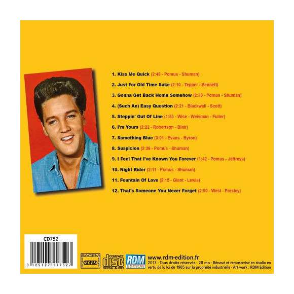 Presley, Elvis, Pot Luck with Elvis Presley, Rock, RDM-Edition, Musique