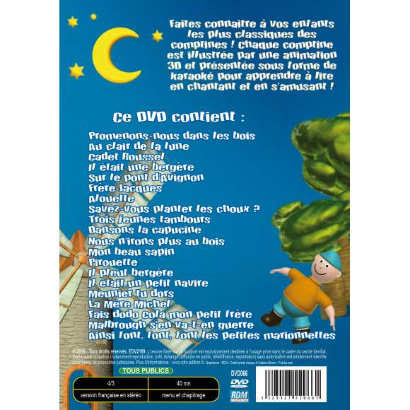 DVD - Film de  en DVD Karaoké des enfants - Intégrale